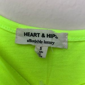 Heart & Hips Tops - NWOT HEART & HIPS Neon “Sassy” bodysuit Heart & Hips Tops - NWOT HEART & HIPS Neon “Sassy” bodysuit